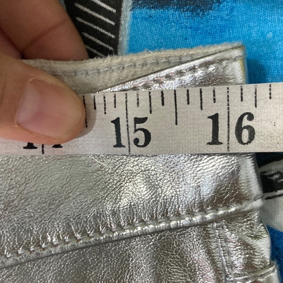 GAP Women's cheeky straight high rise Silver Pants 10p - Picture 10 of 11